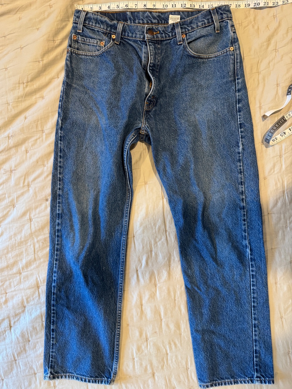 Vintage 1998 Levi’s 505 Straight Leg Jeans - Rinse Dark Wash - 100% Cotton